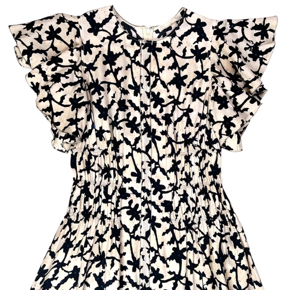 ULLA JOHNSON Floral Printed Anais Midi Dress - Picture 7 of 15